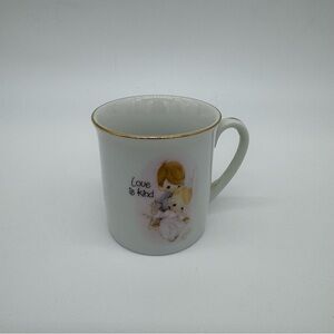 Precious Moments Love is Kind Mug - White and Gold